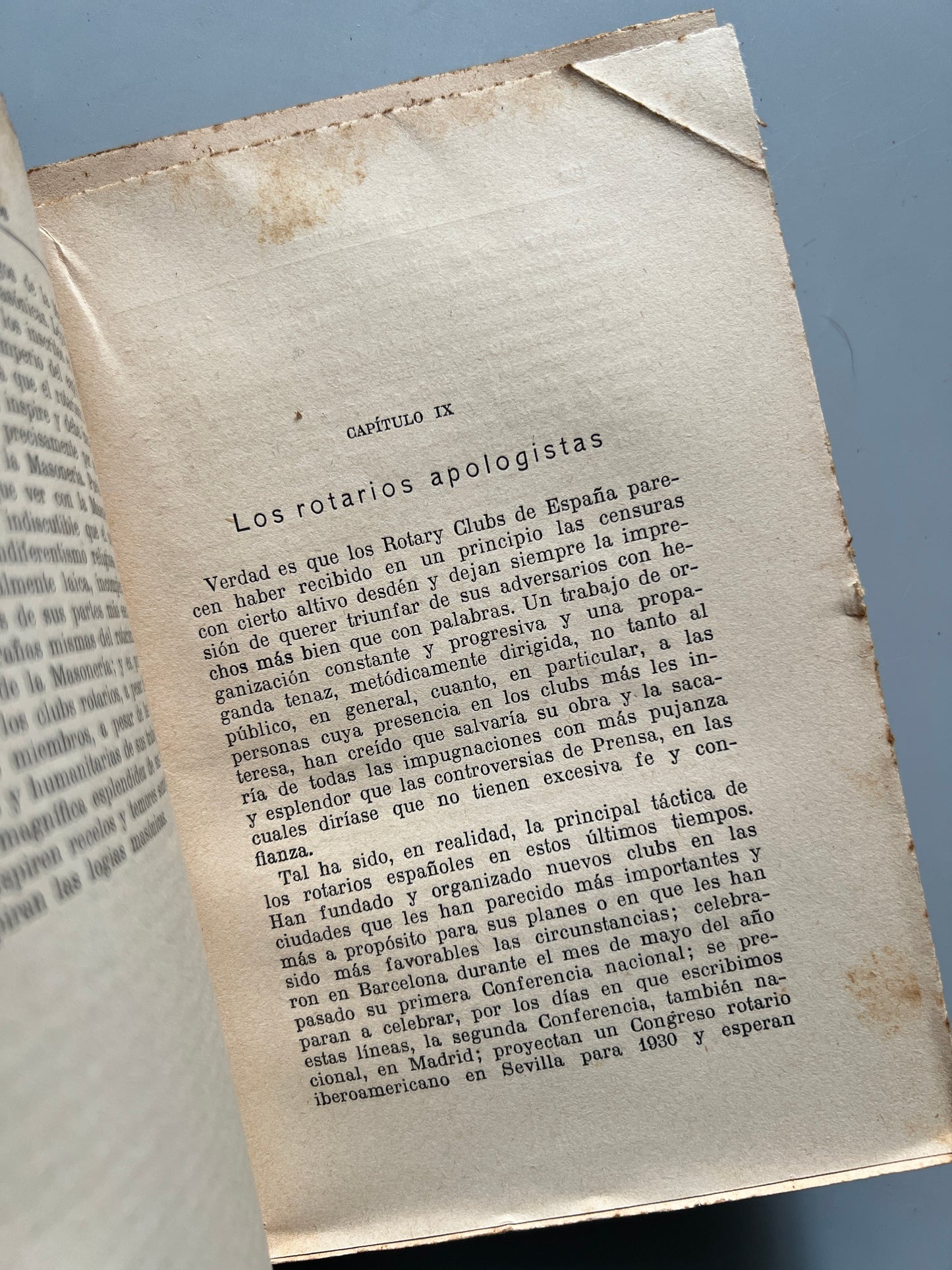 Los rotarios, Felipe Alonso Bárcena - Editorial Razón y Fe, 1929