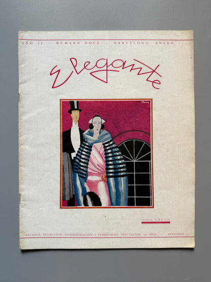 Elegante, revista de modas, peinados y belleza - nº12, enero de 1924