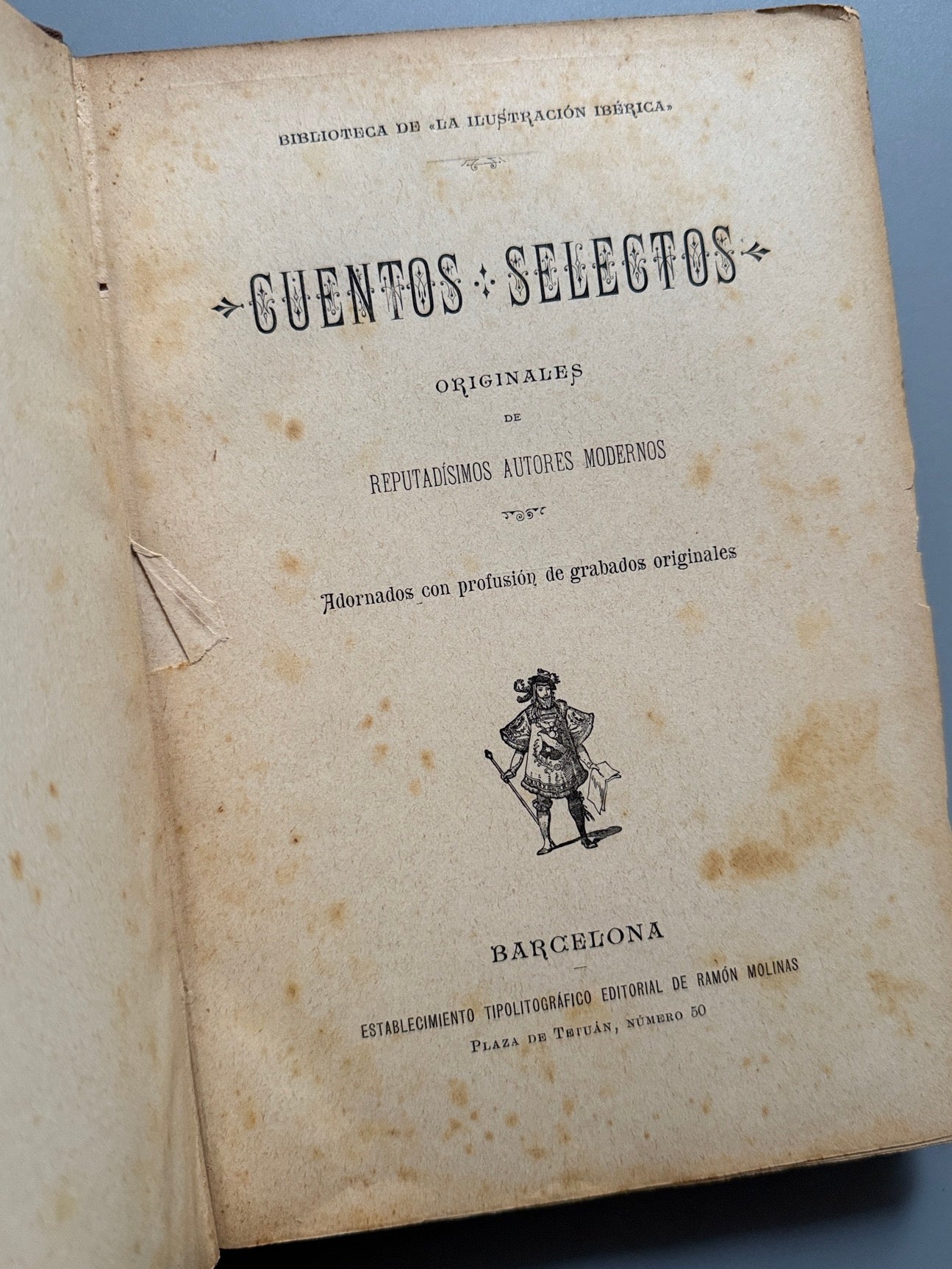 Libro de: Cuentos selectos - Ramón Molinas, ca. 1900