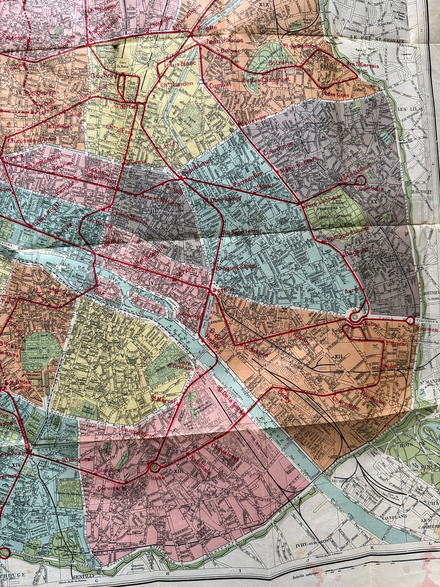 Libro de: Nouveau plan des rues de Paris - Libraire Garnier Frères, ca. 1900