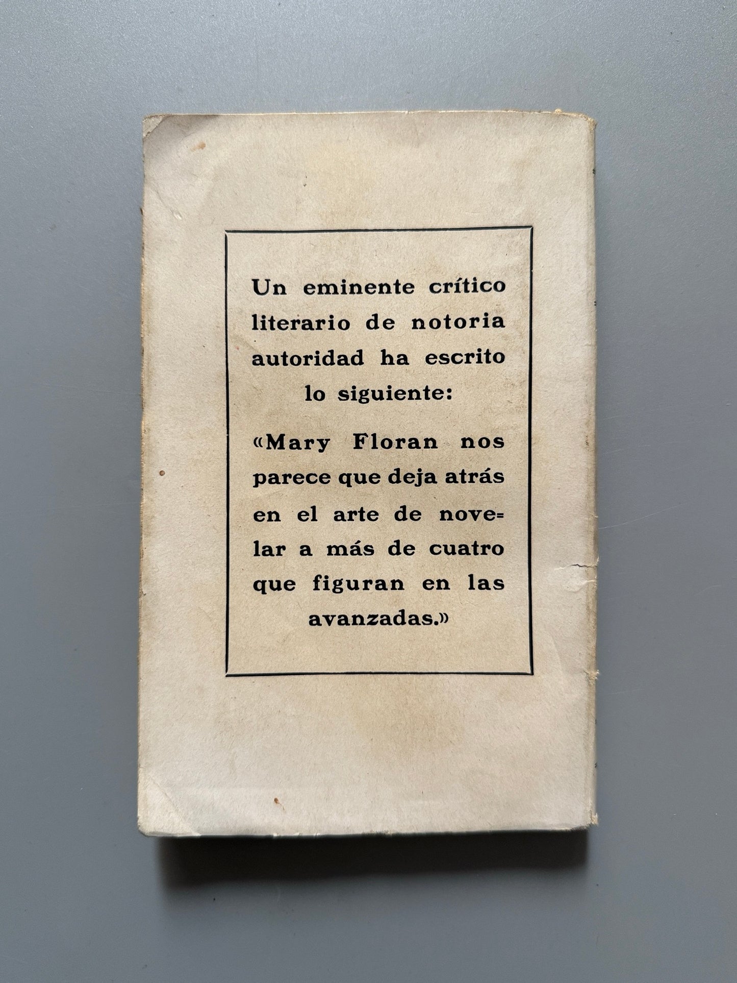 Libro de: A costa de su sangre. Edición homenaje a Mary Floran, Mary Floran - J. Prats Anguera editor, c. 1910