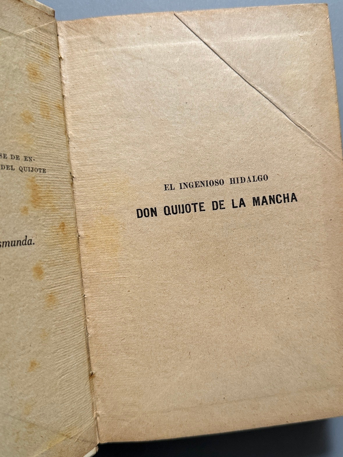 Libro de: El ingenioso hidalgo don Quijote de la Mancha, Miguel de Cervantes - Ramón Sopena Editor, 1930.