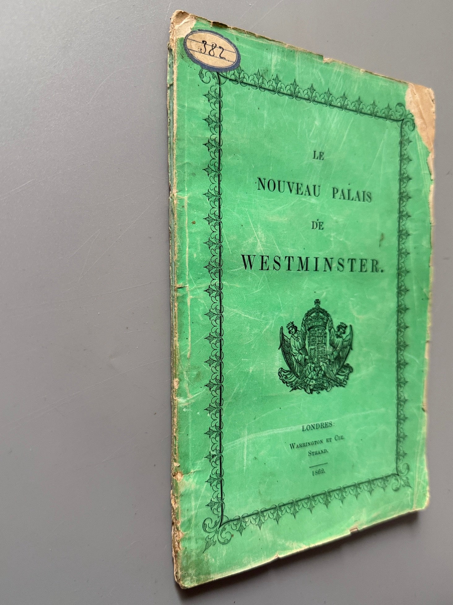 Libro de: Le nouveau palais de Westminster - Warrington et Cie, 1860