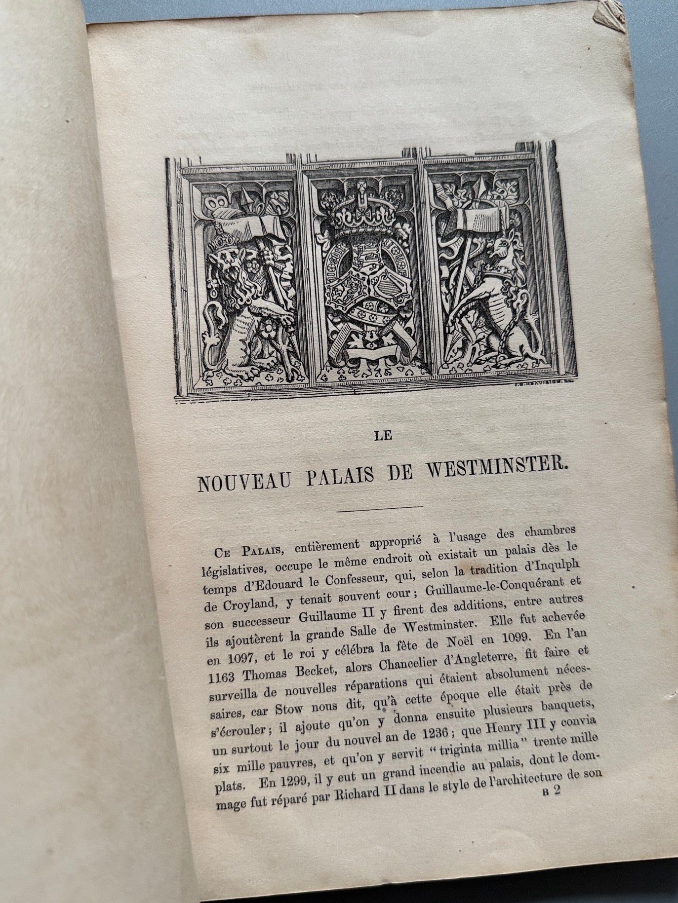 Libro de: Le nouveau palais de Westminster - Warrington et Cie, 1860