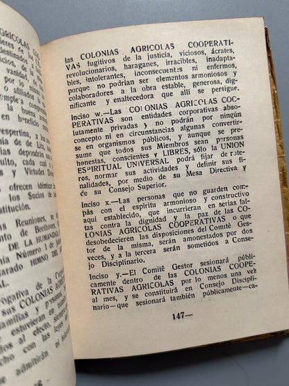 Libro de: El libro dorado, El dorado Khan (OM. Cherenzi Lind) - Unión Espiritual Universal, 1951