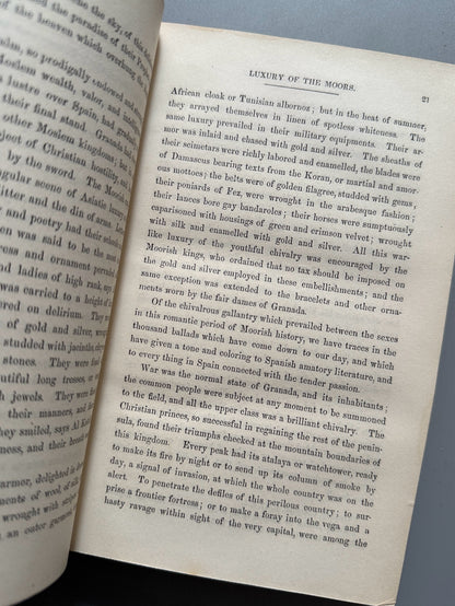 Libro de: The crayon miscellany y The conquest of Granada, Washington Irving - G. P. Putnam, 1859