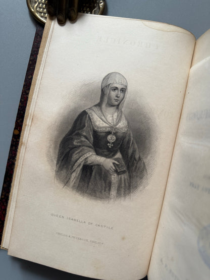 Libro de: The crayon miscellany y The conquest of Granada, Washington Irving - G. P. Putnam, 1859