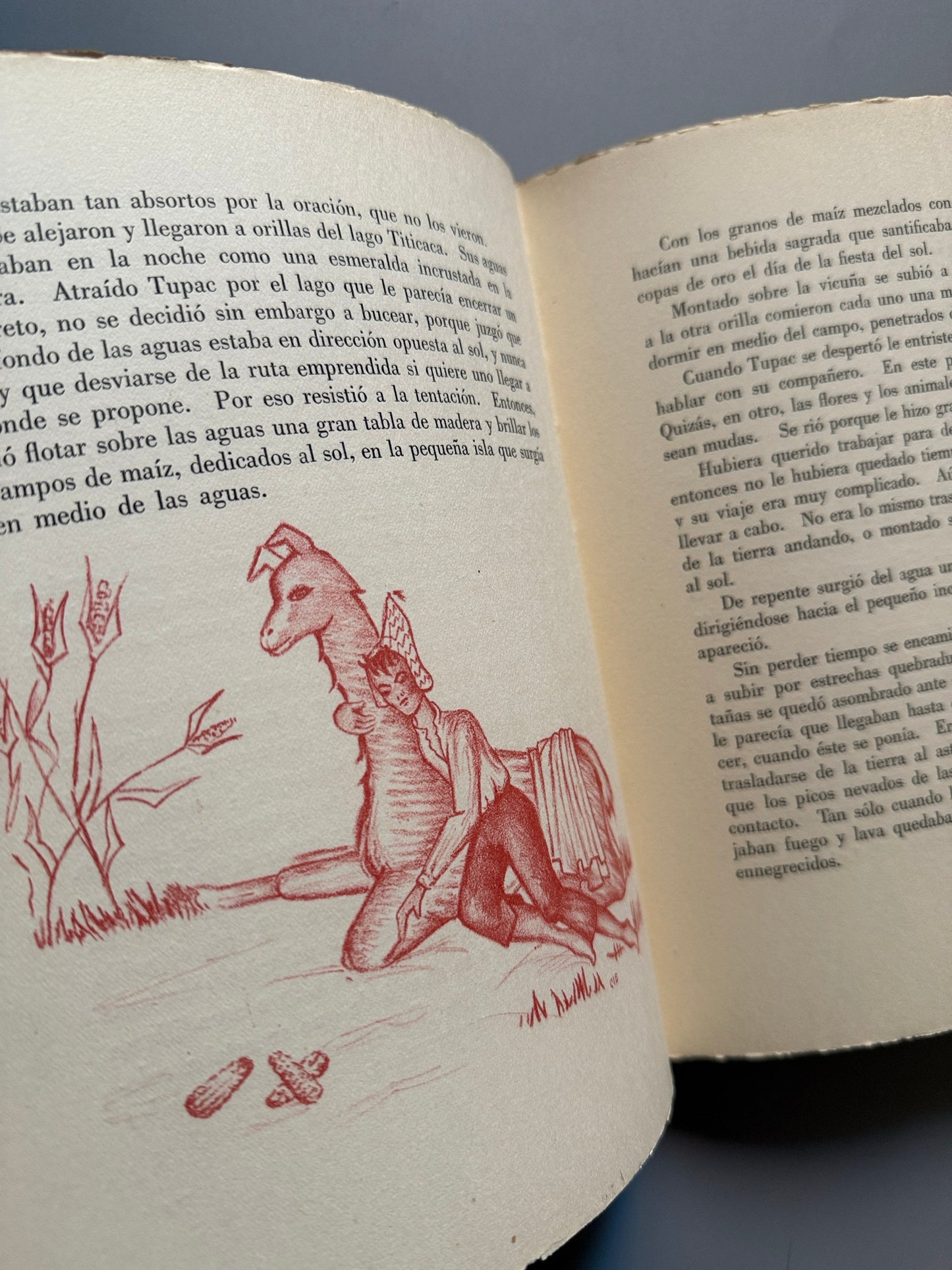 Libro de: El volcán y el potro de Coipúe, Margarita de Pedroso (firmado) - Ed. de Cultura Hispánica, 1951