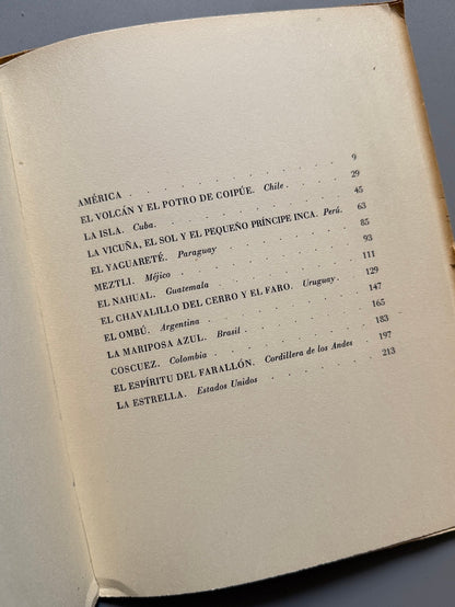 Libro de: El volcán y el potro de Coipúe, Margarita de Pedroso (firmado) - Ed. de Cultura Hispánica, 1951