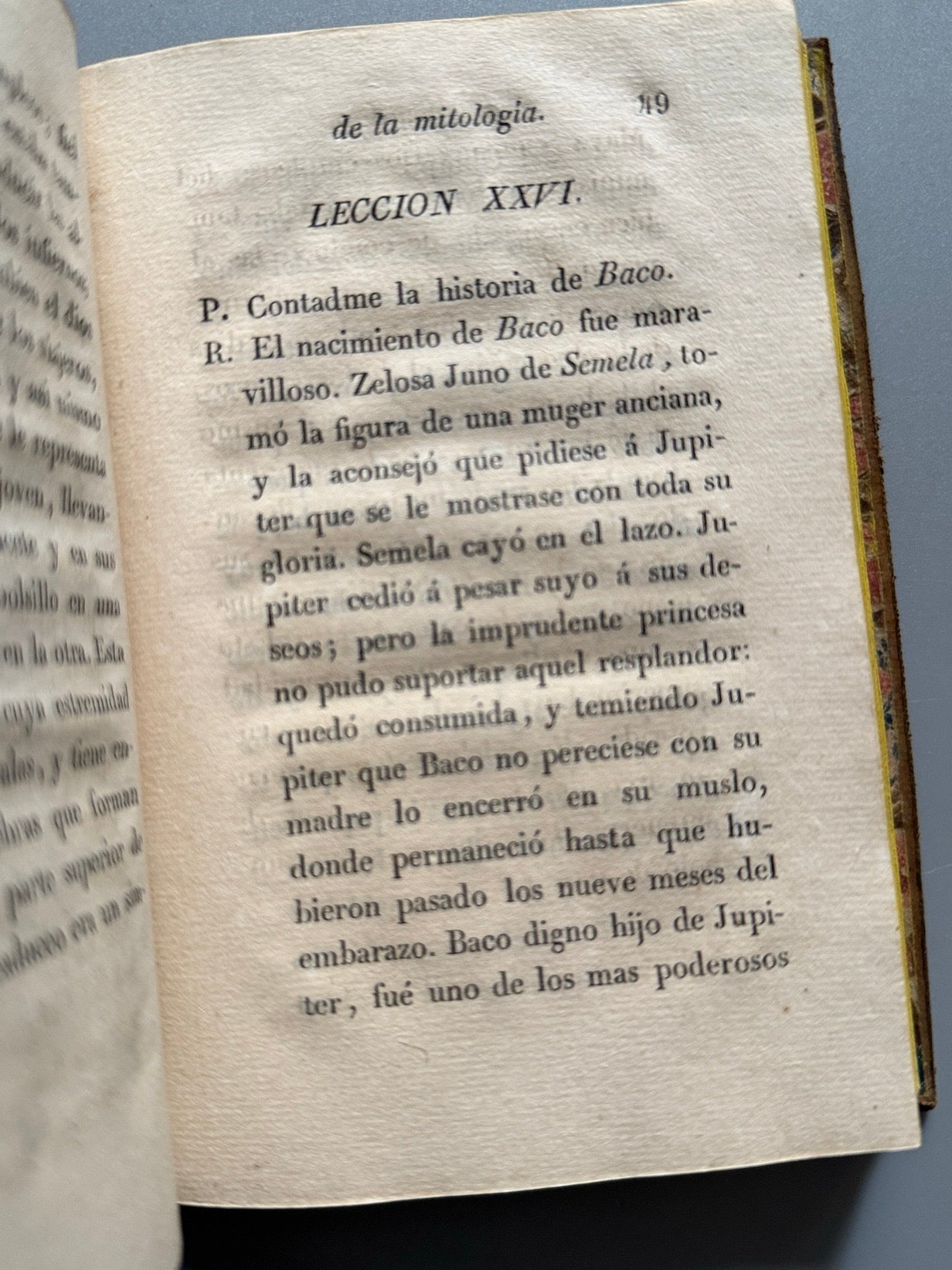 Libro de: Nuevo compendio de la mitología o Historia de los dioses y los héroes - D. Manuel Saurí, 1833