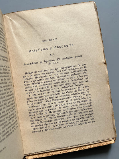 Los rotarios, Felipe Alonso Bárcena - Editorial Razón y Fe, 1929