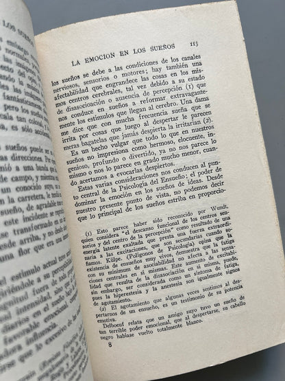 Libro de: El Mundo De Los Sueños, Havelock Ellis (Primera Edición) - Casa Editorial Araluce, 1929