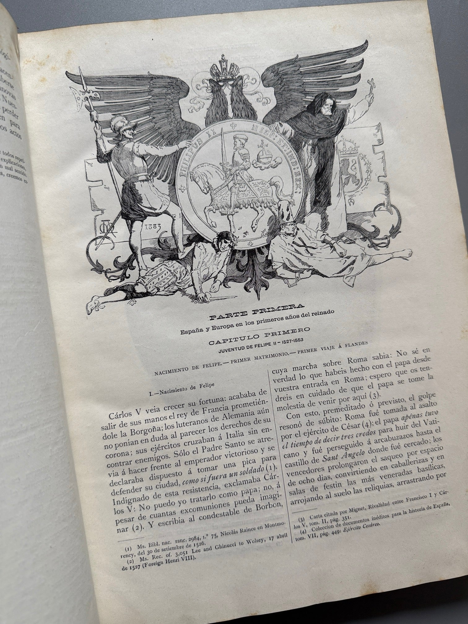 Libro de: Historia Felipe II, H. Forneron - Montaner y Simón, 1884