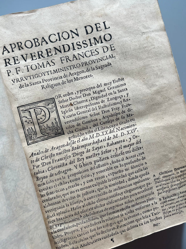 Libro de: Anales De Aragón Desde El Año Mdxx... - Diego De Sayas - Herederos De Pº, La Naja. 1666