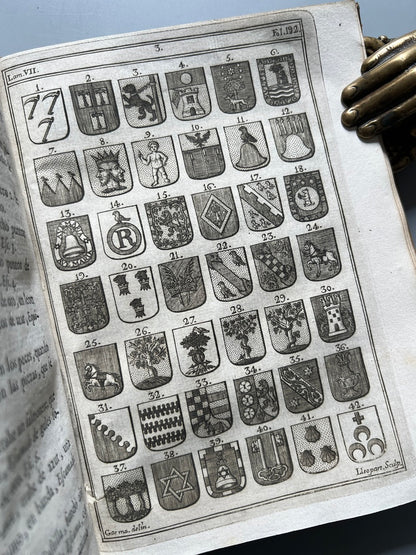 Libro de: Adarga Catalana, Arte Heraldica - Francisco Xavier De Garma - Imprenta De Mauro Martí, 1753, 2 Tomos