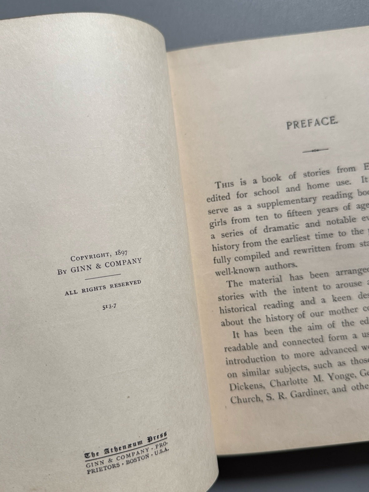 Libro de: Stories from english history, Albert F. Blaisdell - Ginn & Company, 1897