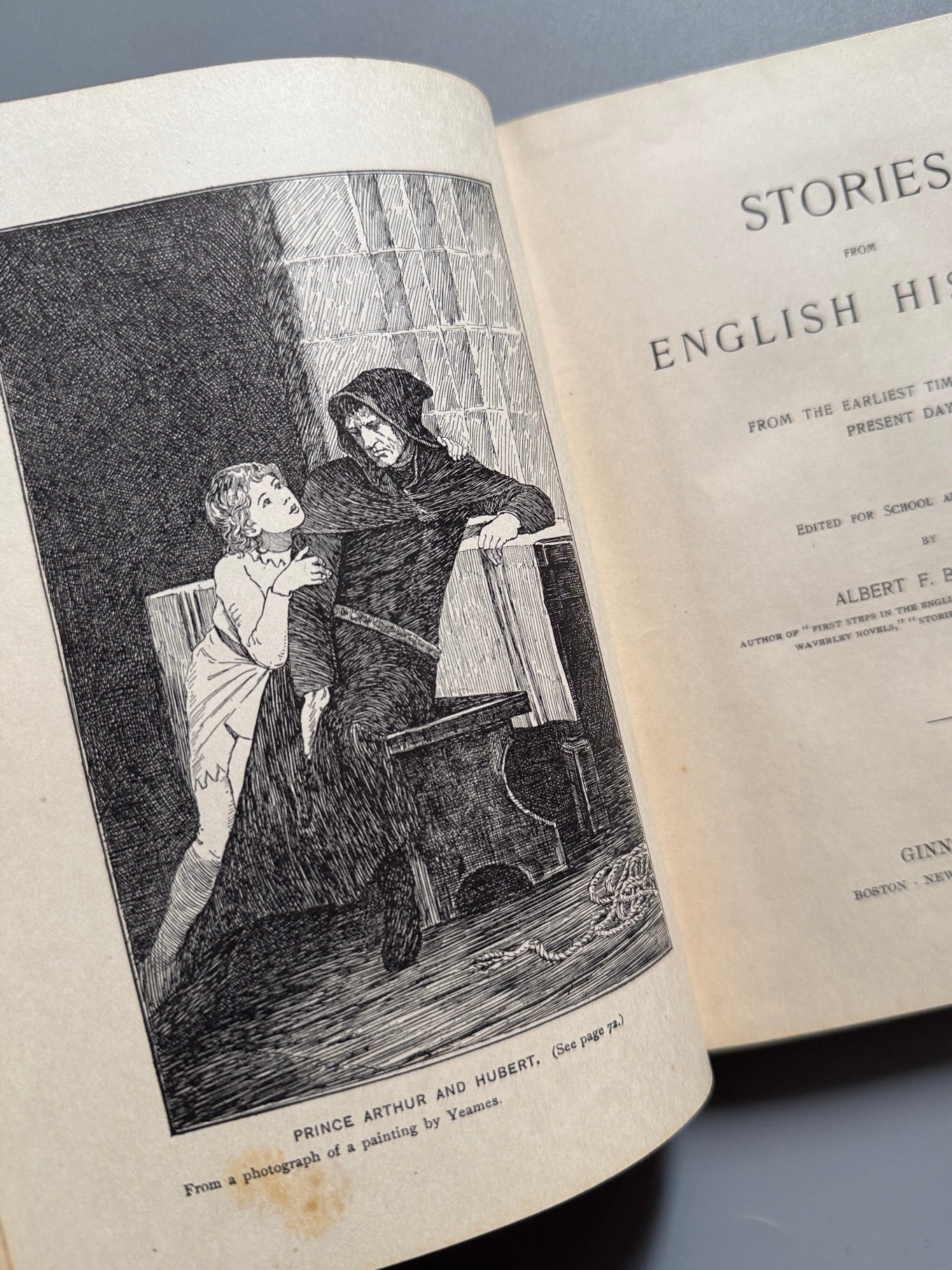 Libro de: Stories from english history, Albert F. Blaisdell - Ginn & Company, 1897