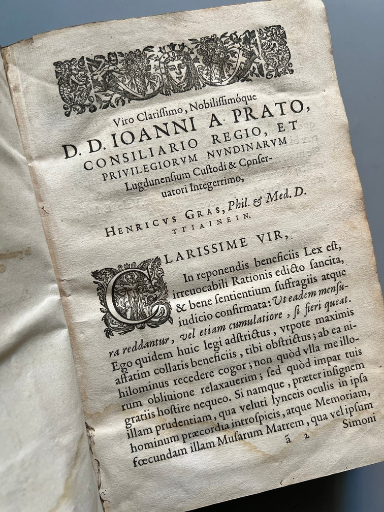 Libro de: Opuscula Medica, Utili, Iocundaque Rerum Varietate Referta... - François Ranchin - Lyon. 1627