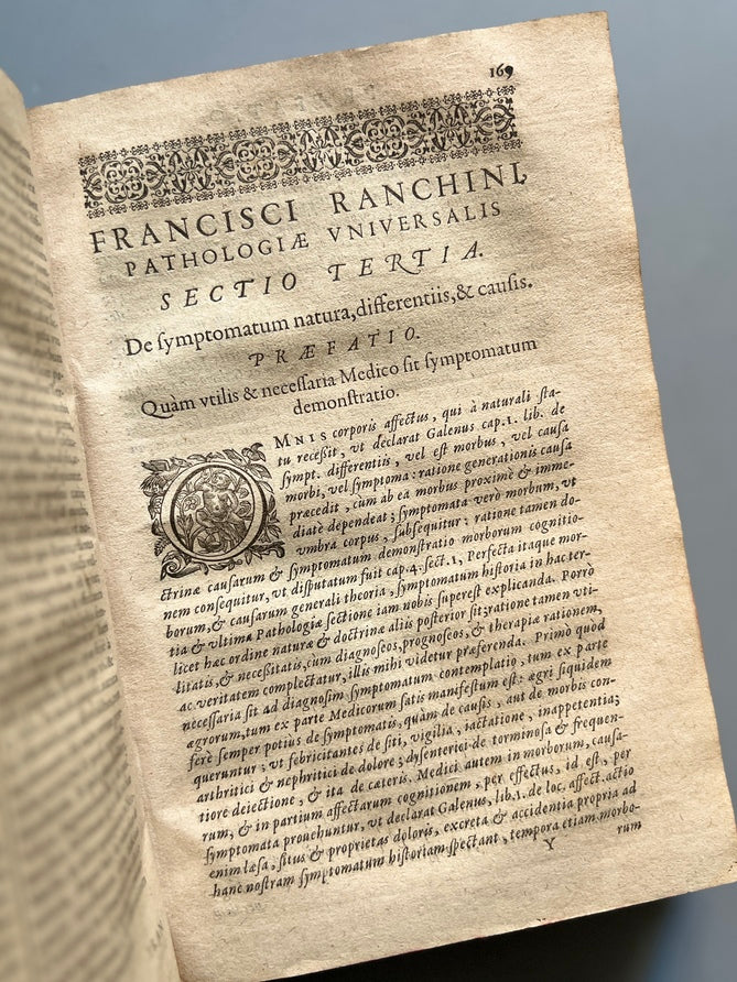 Libro de: Opuscula Medica, Utili, Iocundaque Rerum Varietate Referta... - François Ranchin - Lyon. 1627