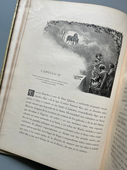 Libro de: Don Quijote De La Mancha - Miguel De Cervantes - Montaner Y Simón, 2 Tomos. 1880- 1883