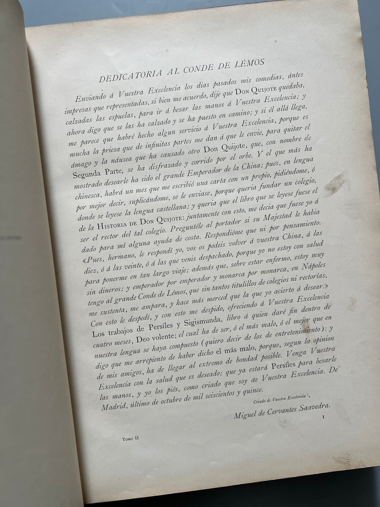 Libro de: Don Quijote De La Mancha - Miguel De Cervantes - Montaner Y Simón, 2 Tomos. 1880- 1883