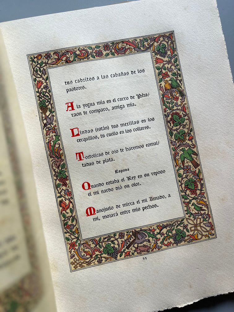 Libro de: El Cantar De Cantares De Salomon - Fray Luis De León  - Imprenta De José Mª Viader. 1946