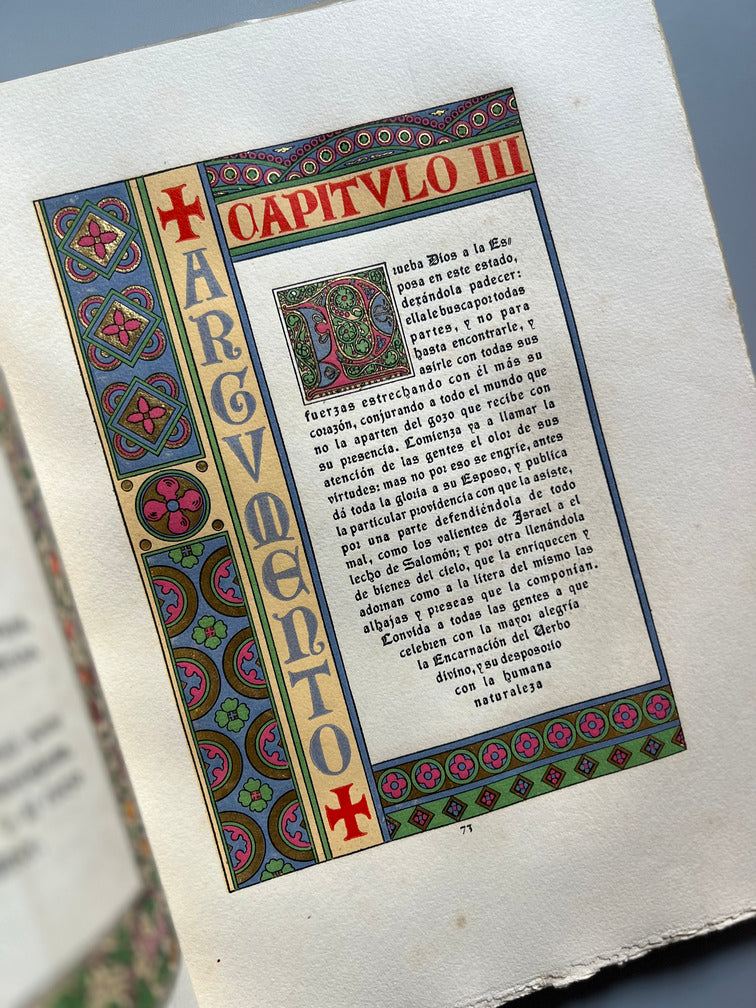 Libro de: El Cantar De Cantares De Salomon - Fray Luis De León  - Imprenta De José Mª Viader. 1946