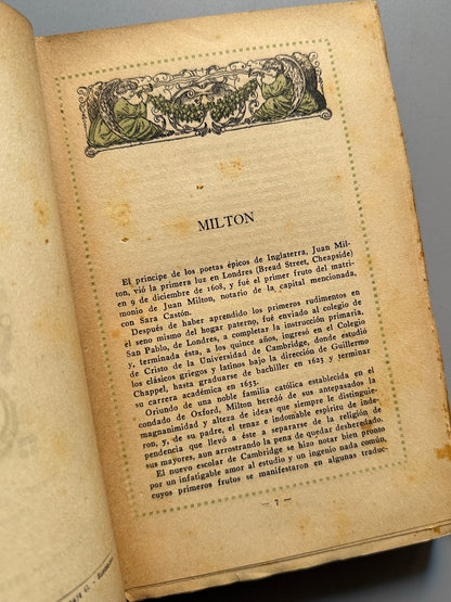 Libro de: El paraíso perdido, John Milton - Editorial Ibérica, 1924