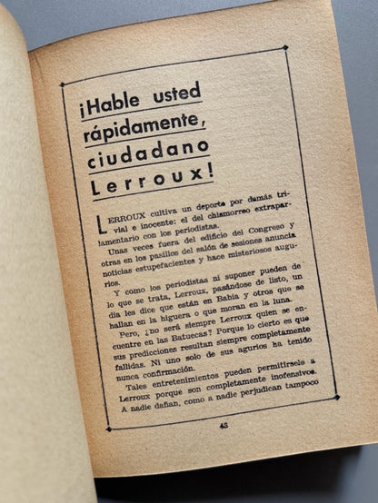 Libro de: El peor enemigo de la república, Jaime Claramunt - Talleres gráficos Esparza, 1934