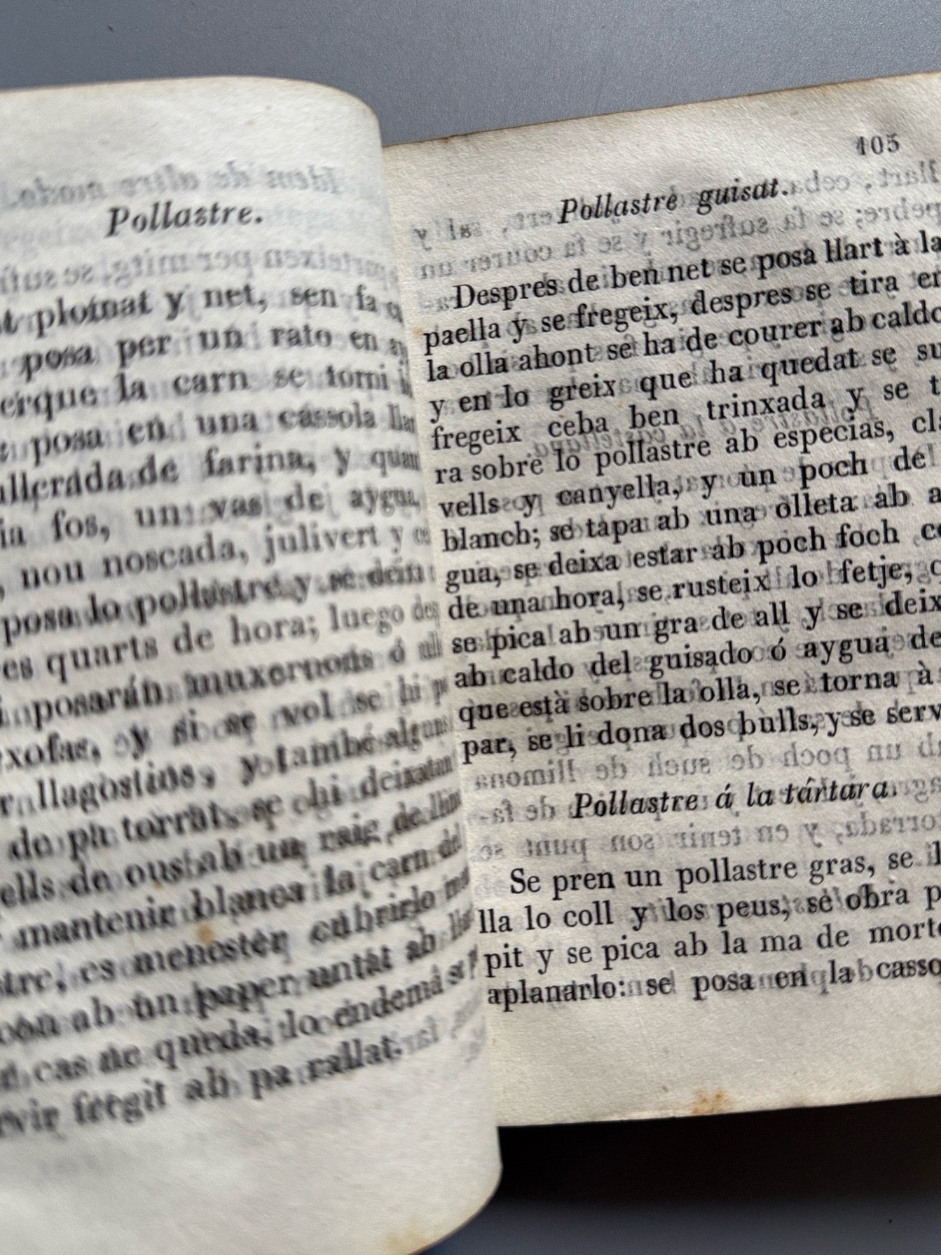 Libro de: La cuynera catalana - Imprenta de la V. Torras, ca. 1870