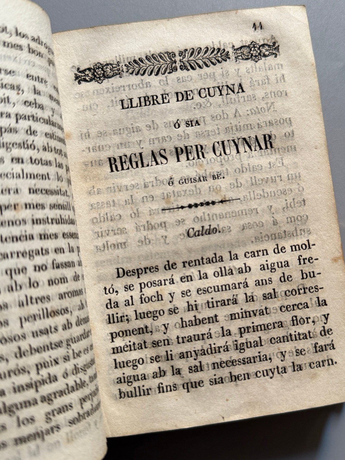 Libro de: La cuynera catalana - Imprenta de la V. Torras, ca. 1870