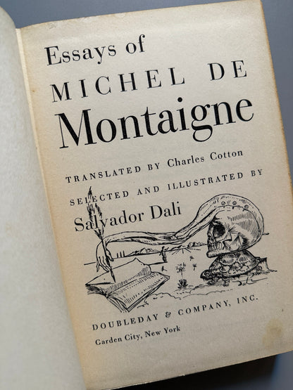 Libro de: Essays of Michel de Montaigne. Ilustraciones de Salvador Dalí - Doubleday & Company, 1947