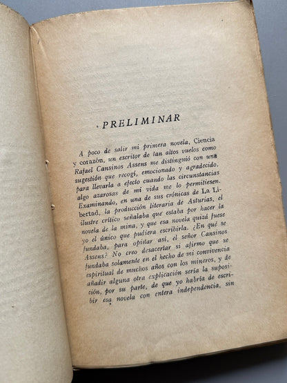 Libro de: Los topos. La novela de la mina, Isidoro Acevedo (primera edición) - Sucesores de Rivadeneyra, 1930