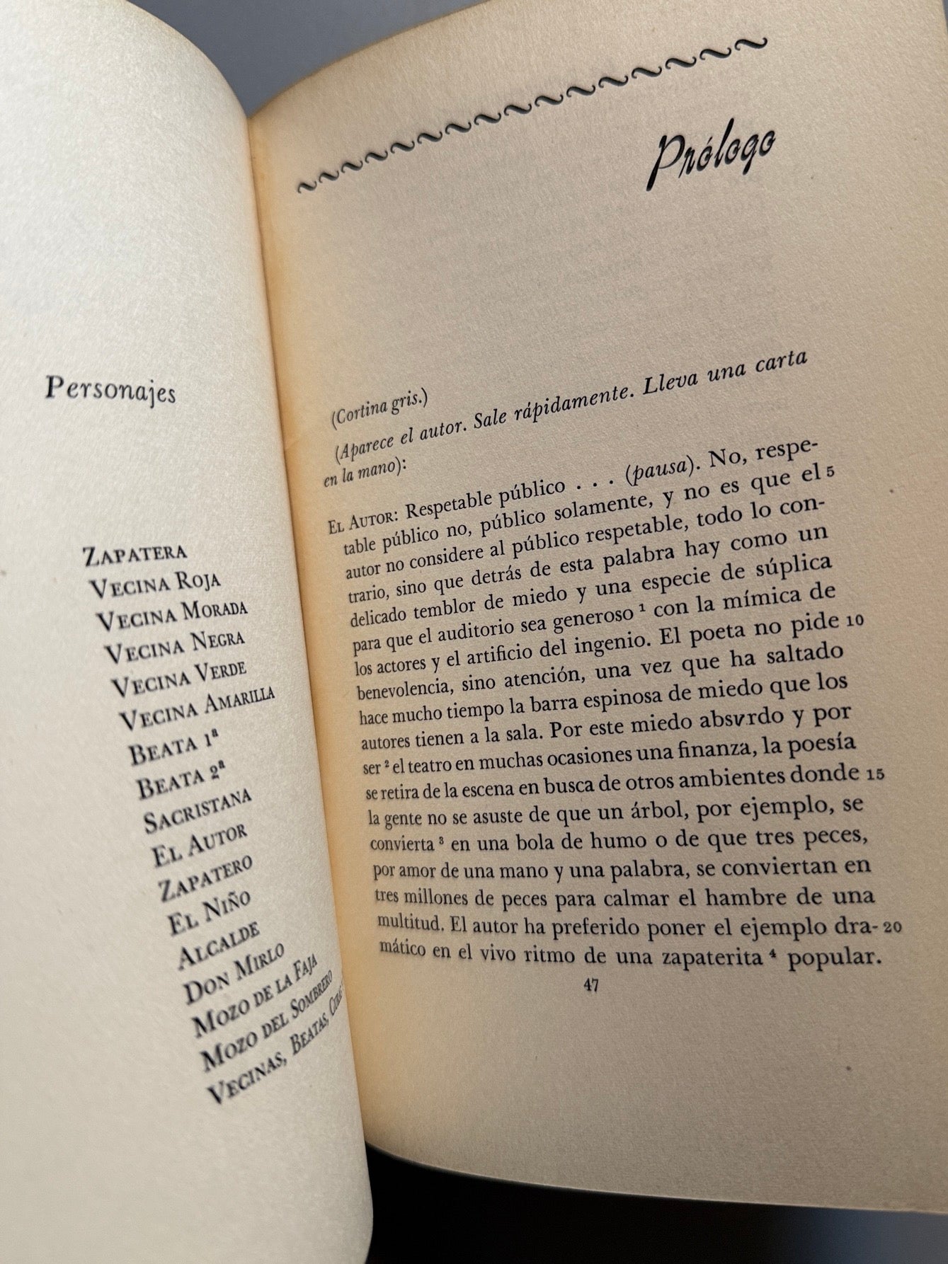 Libro de: La zapatera prodigiosa, Federico García Lorca - W. W. Norton & Company, 1952