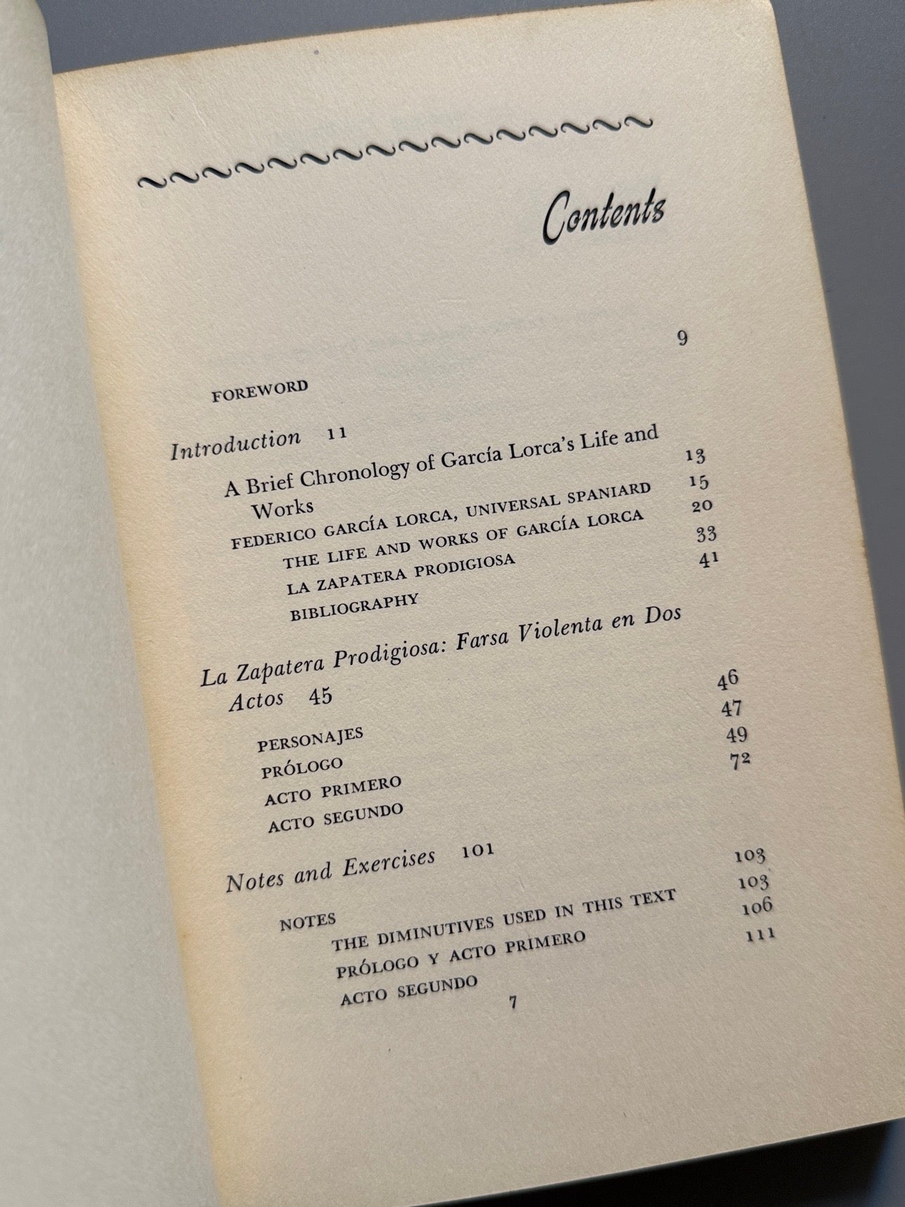 Libro de: La zapatera prodigiosa, Federico García Lorca - W. W. Norton & Company, 1952