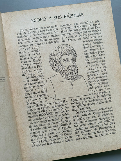 Libro de: Fábulas de Esopo - Ramón Sopena editor, ca. 1940