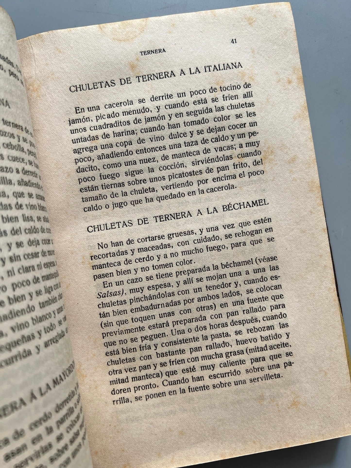 Libro de: De Cocina, María Luisa Alonso-Duro - Imprenta De Jesús López, Ca. 1920