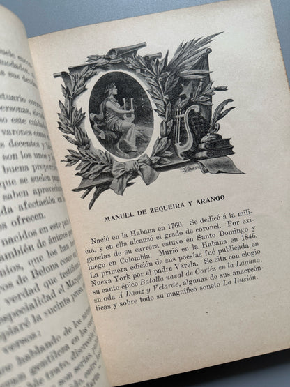 Libro de: Trozos selectos de prosa y verso de autores cubanos, Nicolás Heredia - la Habana, 1908