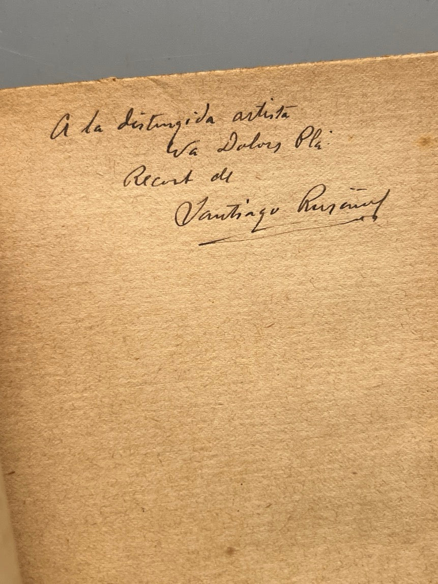 Libro de: L'homenatge, Santiago Russinyol (Firmado) - Antoni López Editor, Ca. 1910