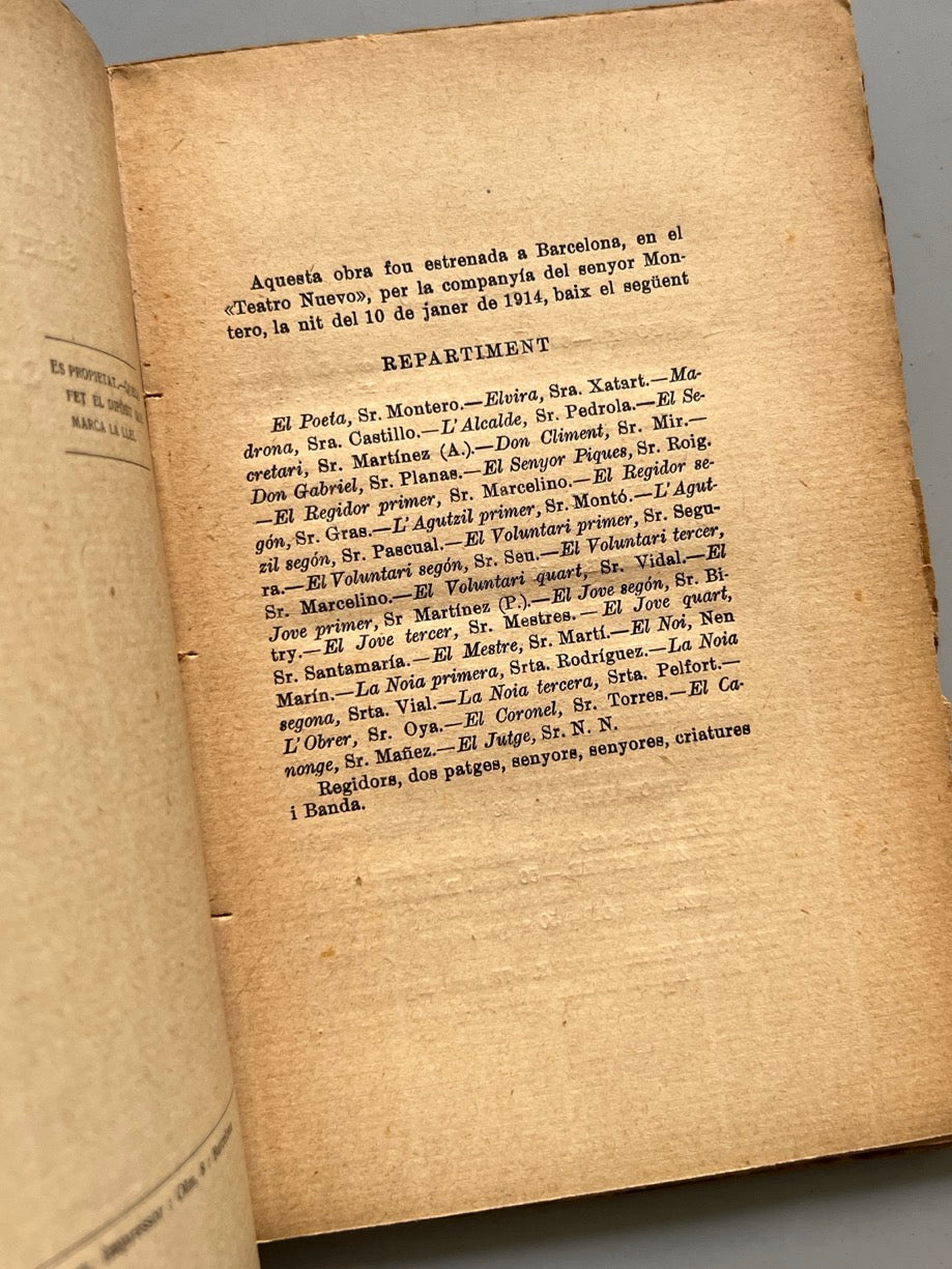 Libro de: L'homenatge, Santiago Russinyol (Firmado) - Antoni López Editor, Ca. 1910