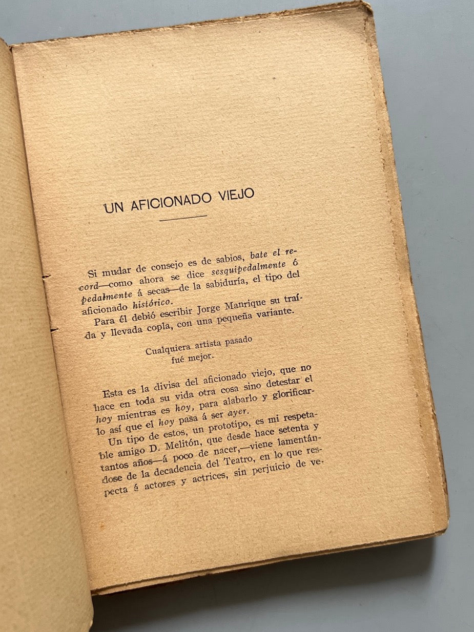 Libro de: Figuras De Teatro, José De Laserna - Renacimiento, 1914