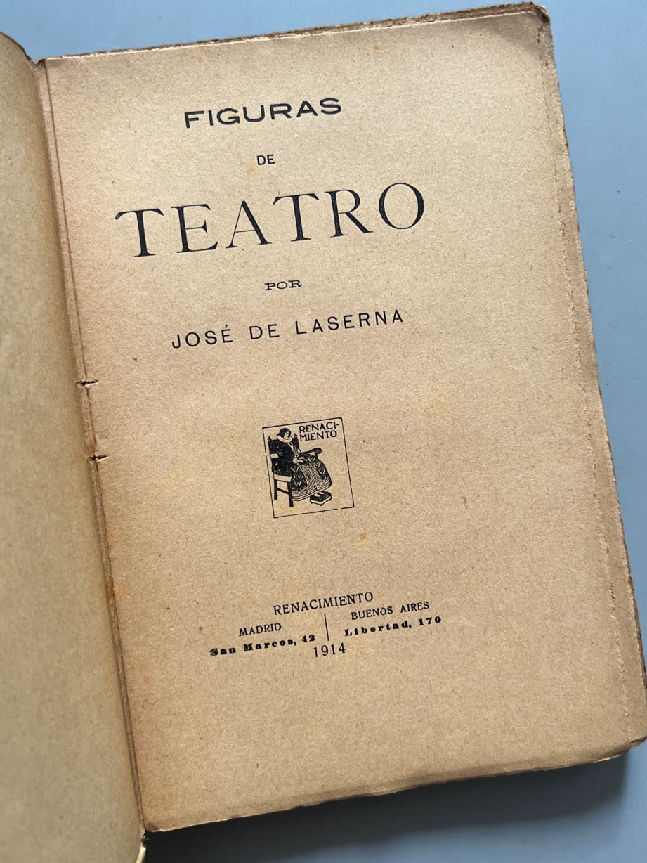 Figuras De Teatro, José De Laserna - Renacimiento, 1914