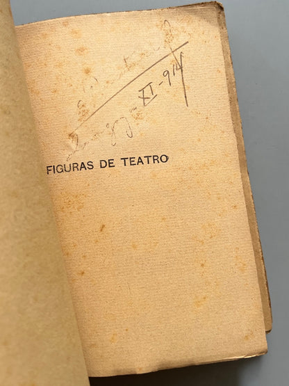 Libro de: Figuras De Teatro, José De Laserna - Renacimiento, 1914