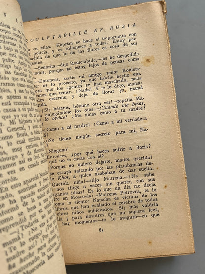 Libro de: Rouletabille En Rusia, Gaston Leroux - Editorial Saturnino Calleja, 1922