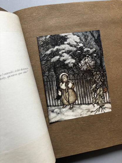 Libro de: Piter Pan Dans Les Jardins De Kensington, Arthur Rackham (firmado, nº8) Peter Pan - Hachette, 1907