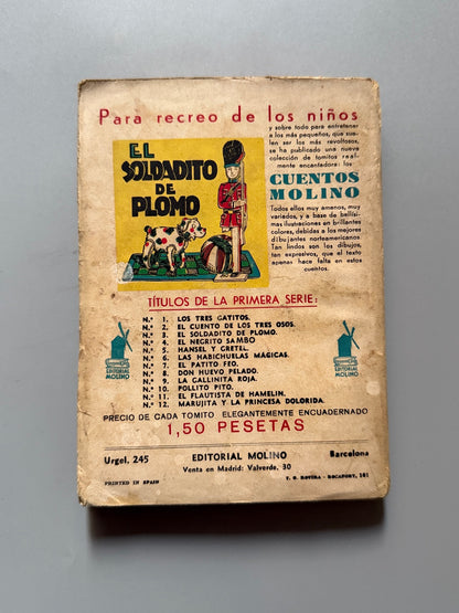 Libro de: Mickey y el elefante bobo, Walt Disney (primera edición) - Editorial Molino, 1936