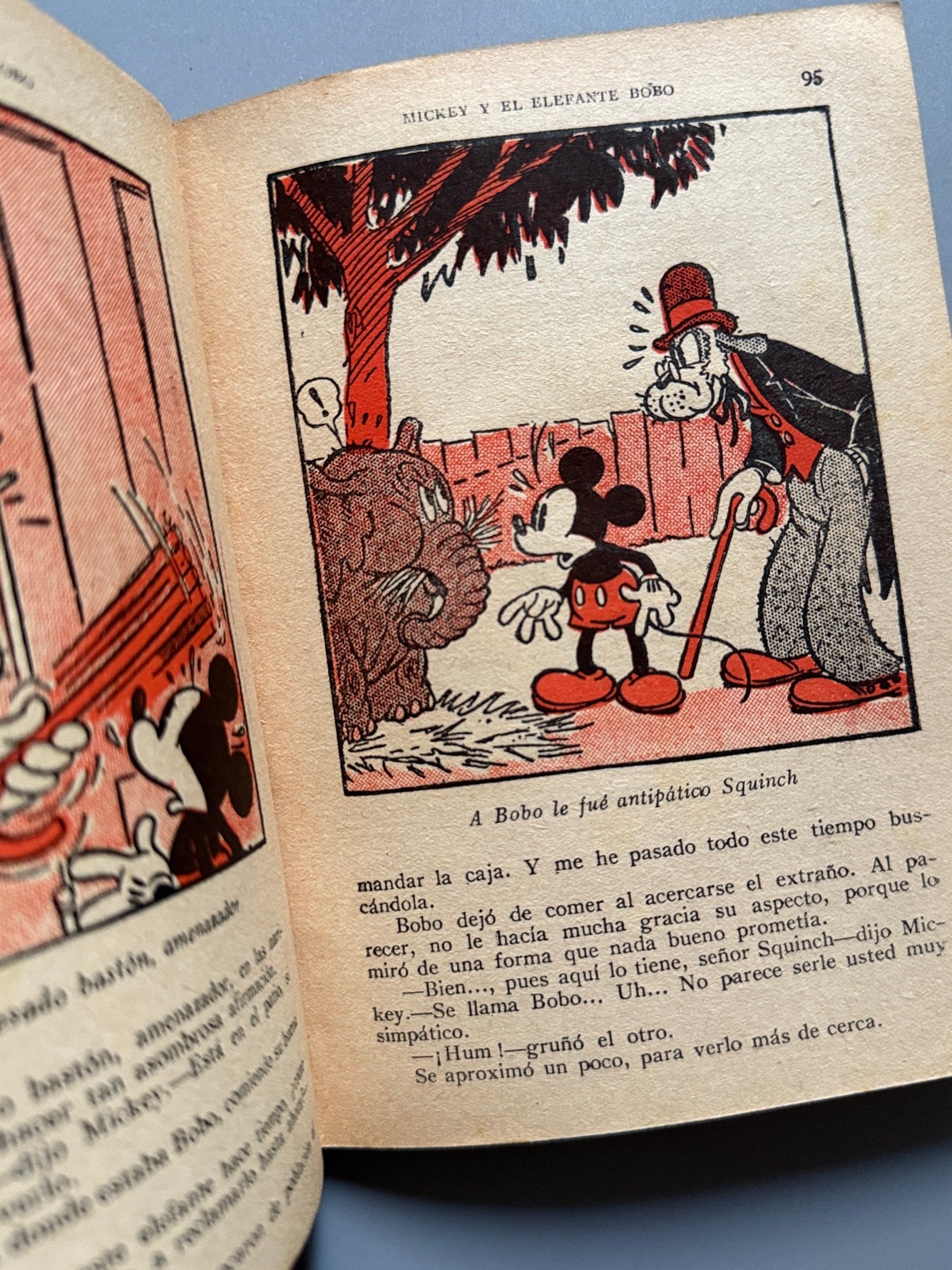 Libro de: Mickey y el elefante bobo, Walt Disney (primera edición) - Editorial Molino, 1936