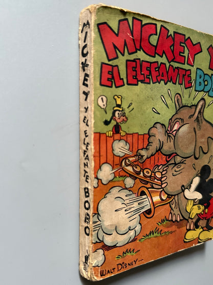 Libro de: Mickey y el elefante bobo, Walt Disney (primera edición) - Editorial Molino, 1936