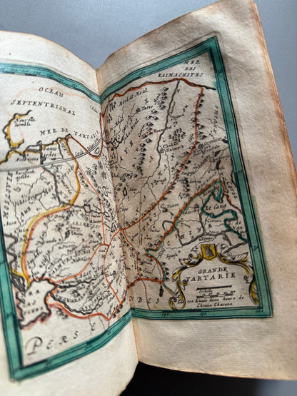 Libro de: El atlas abreviado, Francisco de Afferden. 42 mapas a color - Henrico y Cornelio Verdussen, 1709