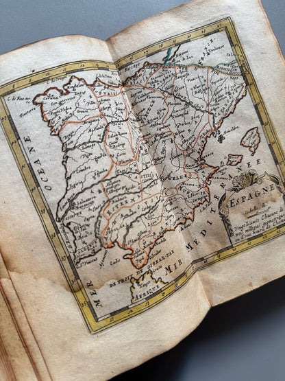 Libro de: El atlas abreviado, Francisco de Afferden. 42 mapas a color - Henrico y Cornelio Verdussen, 1709